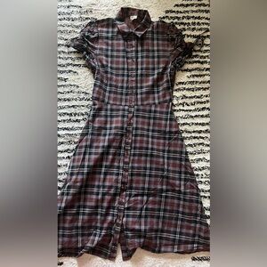 Plaid Cremieux dress